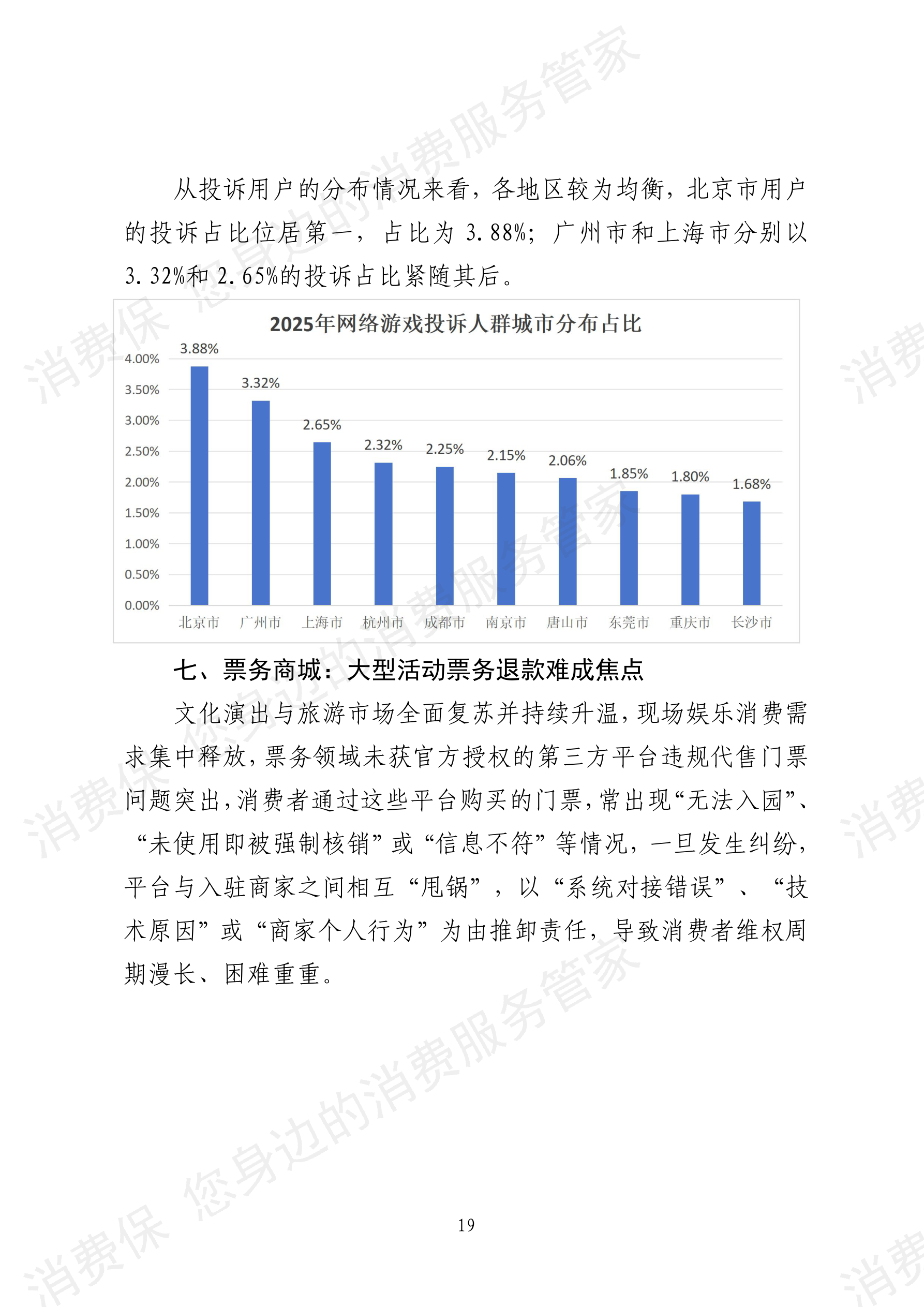 2025年消费保平台十大消费投诉热点分析报告