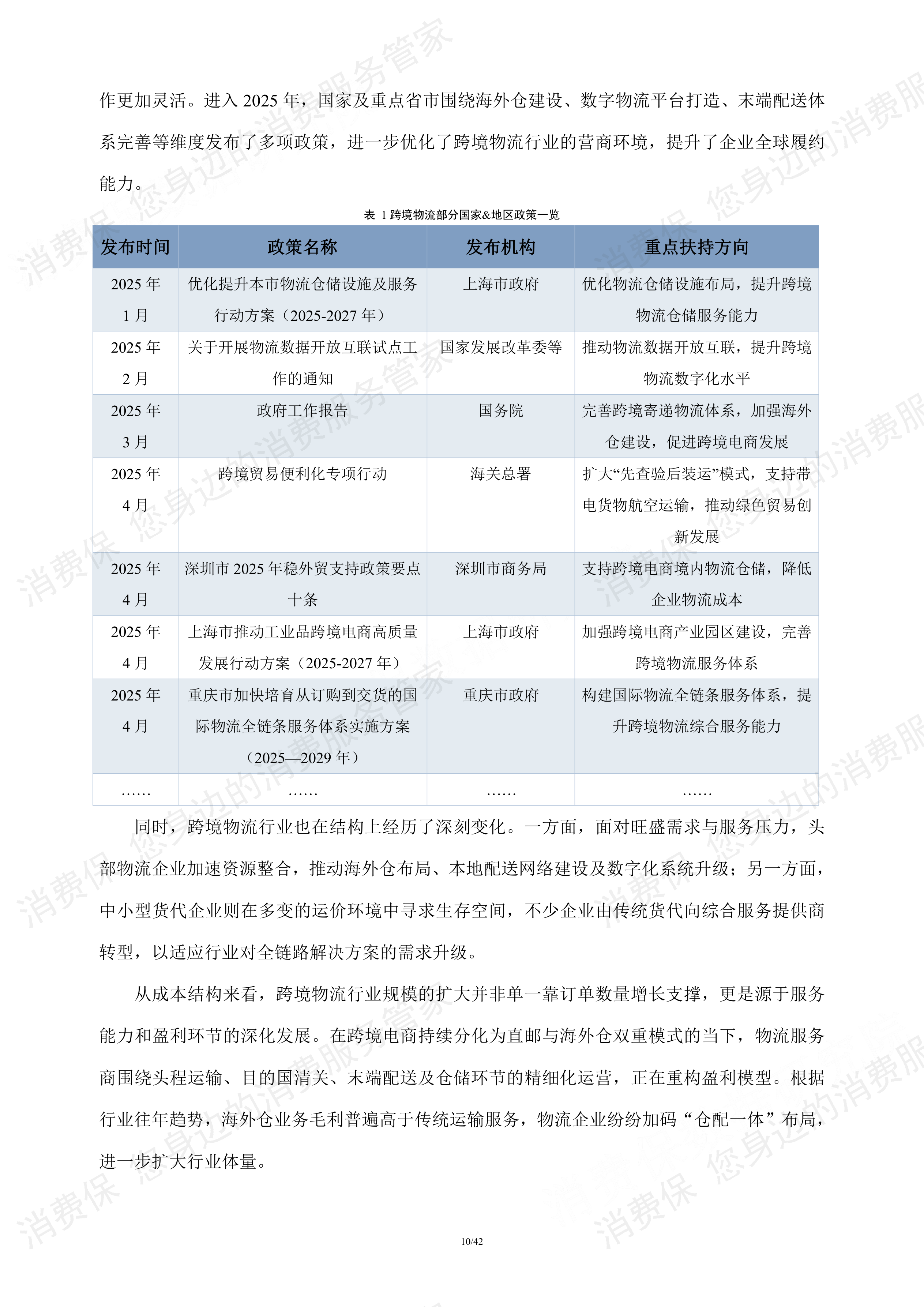 跨境物流行业研究报告