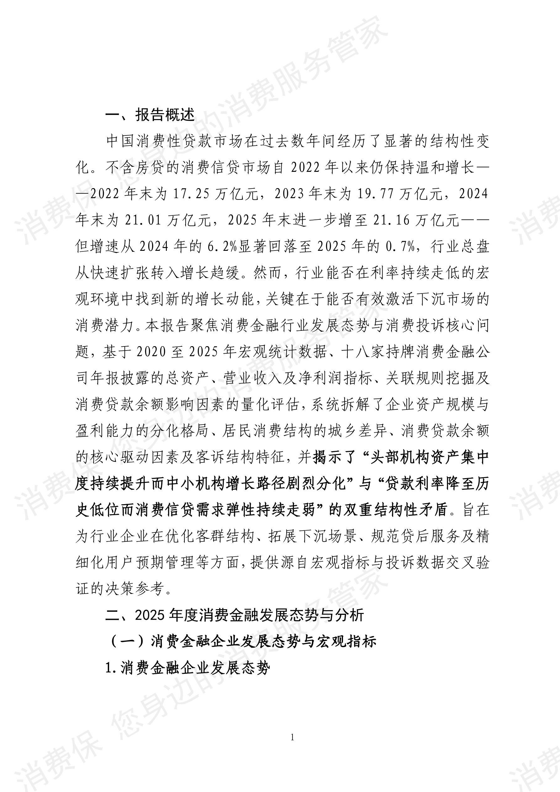2025年度消费金融行业数据分析报告