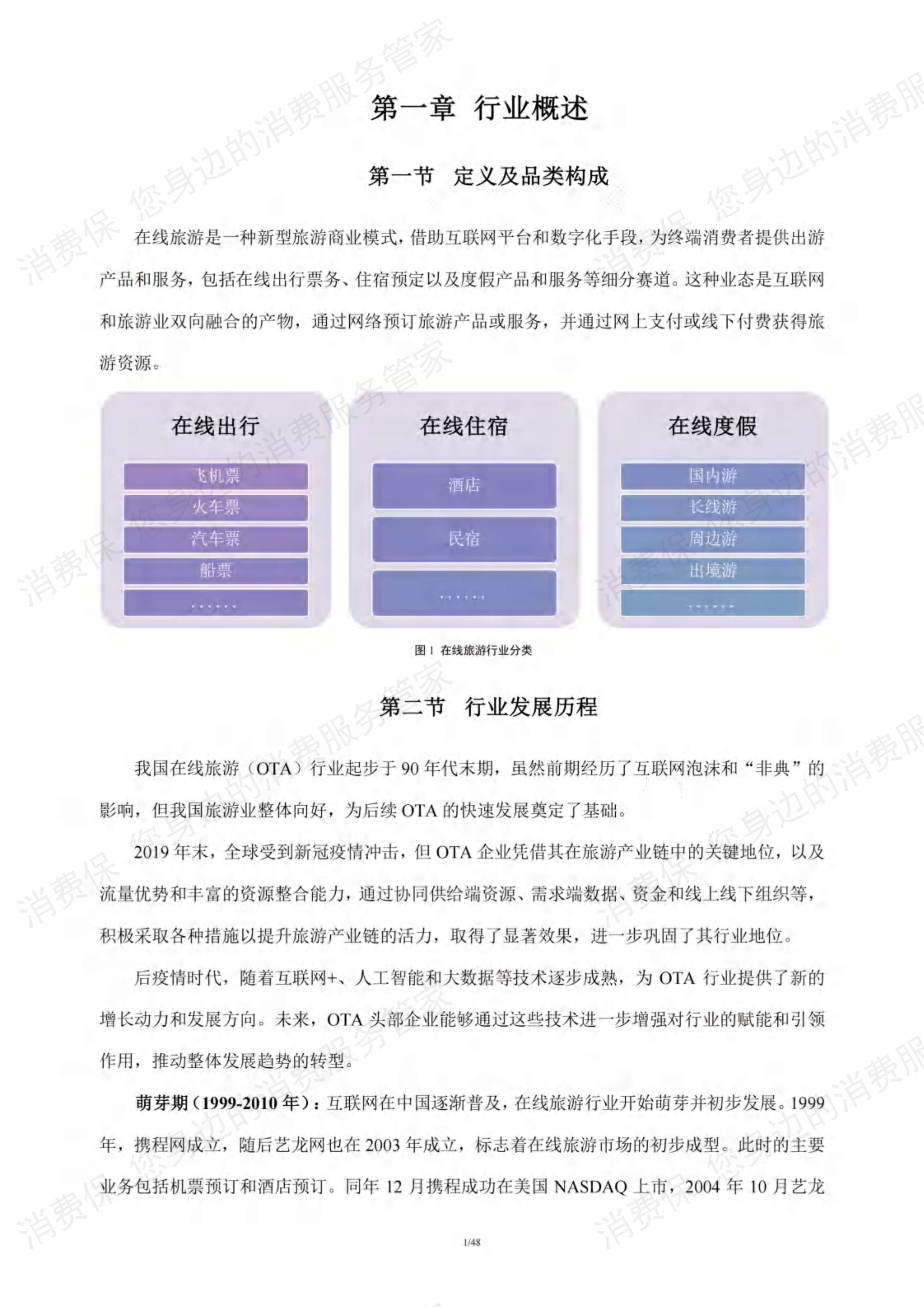 在线旅游行业研究报告