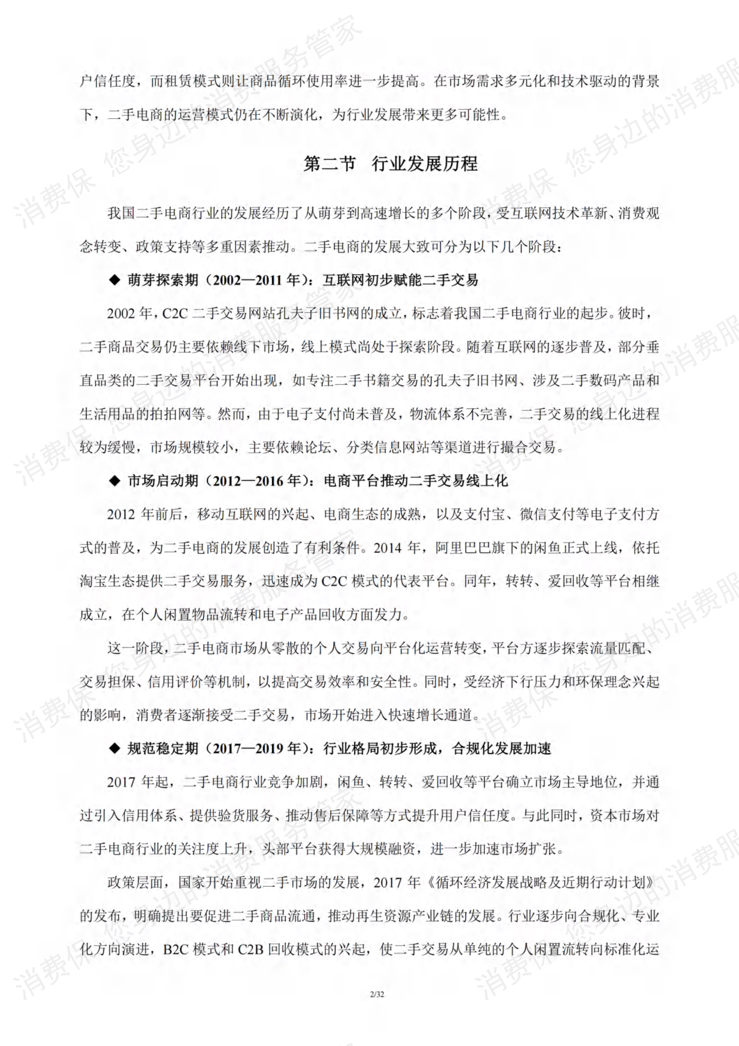 二手电商行业研究报告