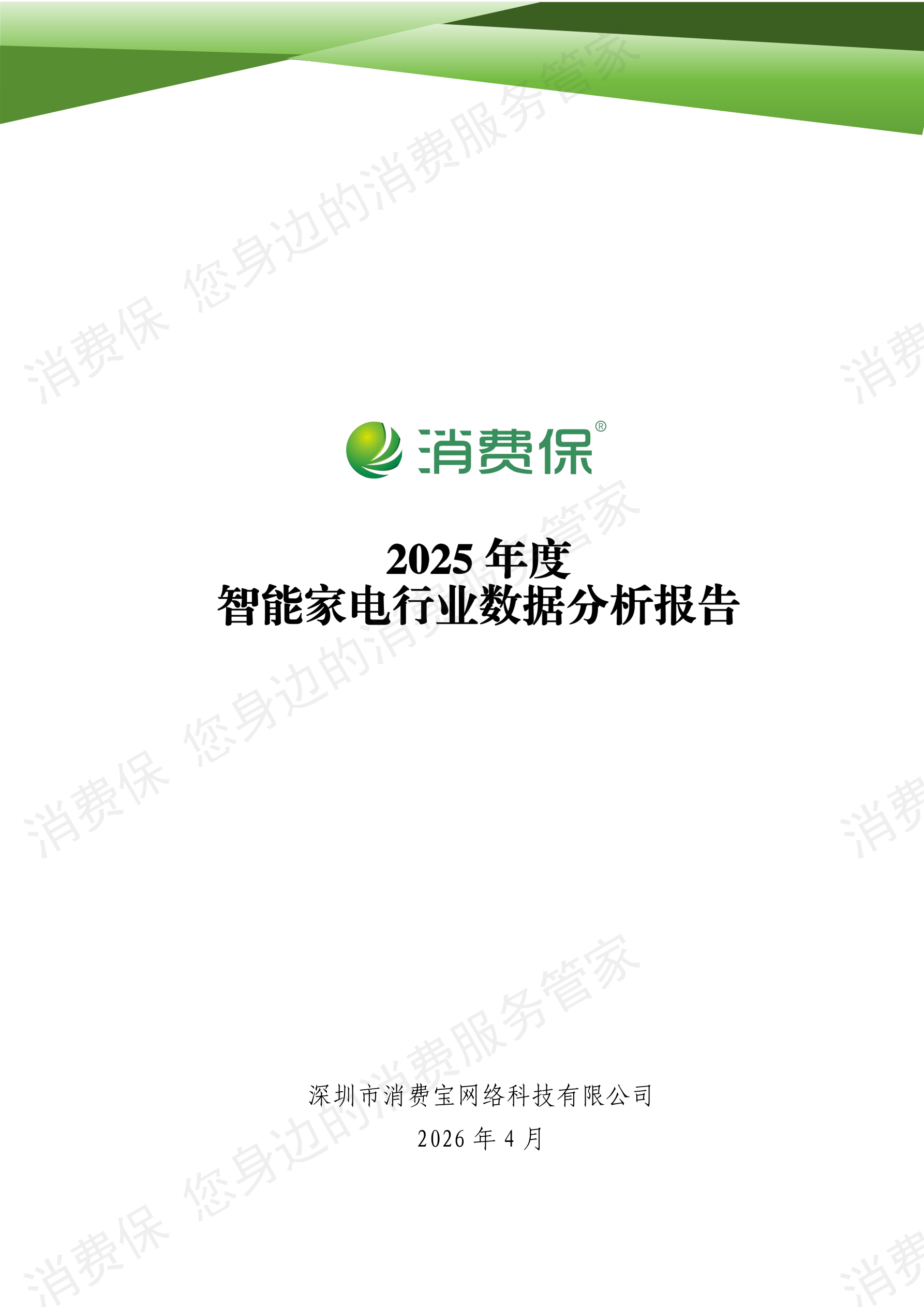 2025年度智能家电行业数据分析报告